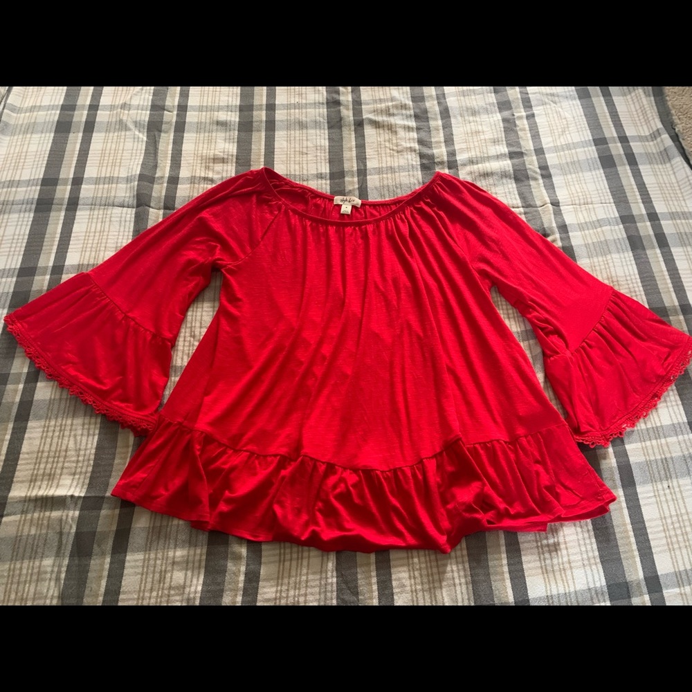 Style and Co Red Blouse
